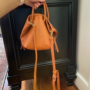 Anthropologie Mini Loop Handle Bucket Bag